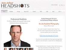 Tablet Screenshot of a2headshots.com